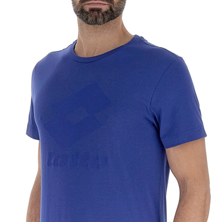 Camiseta Lotto Smart IV 2 Hombre Azules | DW622802Q8