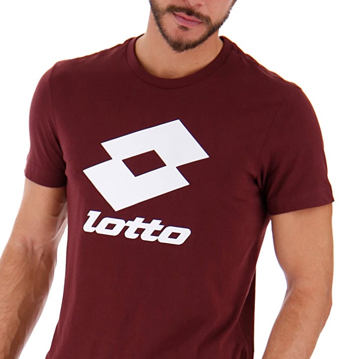 Camiseta Lotto Smart JS Hombre Rojas Oscuro | DD870607B6