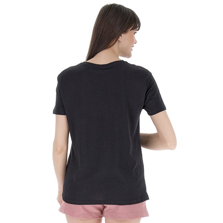 Camiseta Lotto Smart W IV Mujer Negras | PD852445Y5