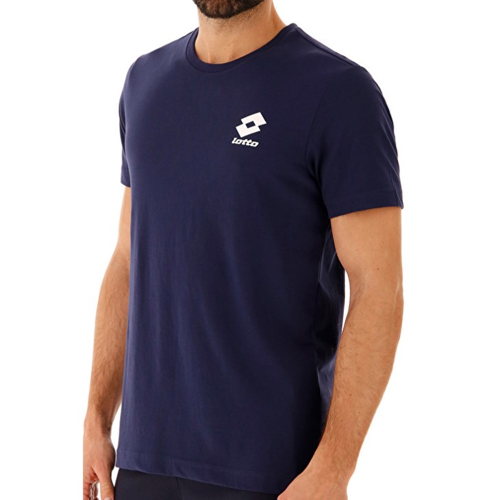 Camiseta Lotto Sports Zip BS JS Hombre Azul Marino Azules | ZF317041R8