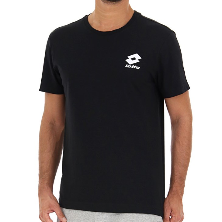 Camiseta Lotto Sports Zip BS JS Hombre Negras | NX055145O4