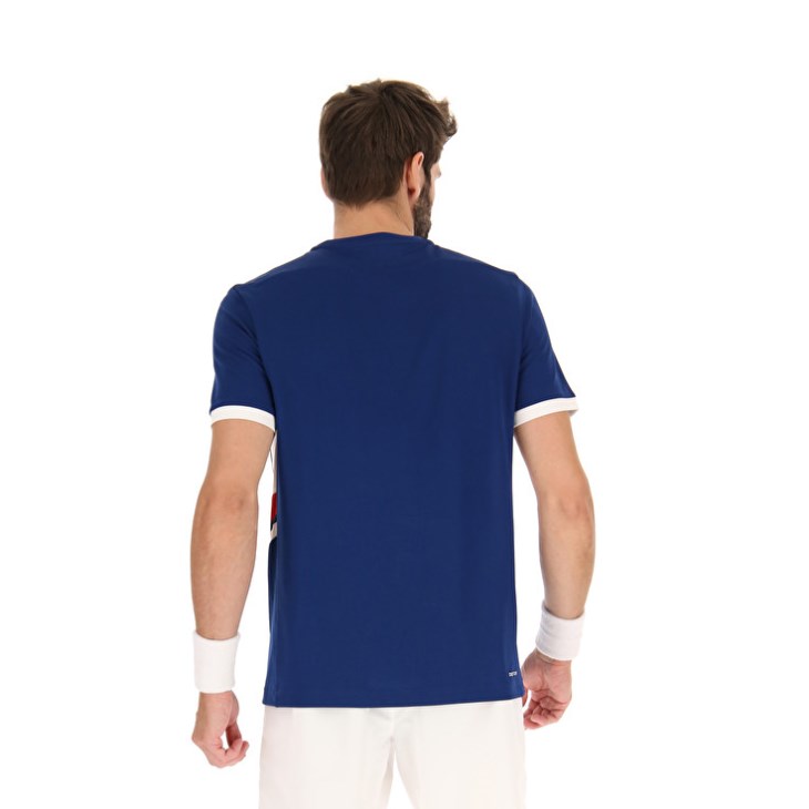 Camiseta Lotto Squadra III Hombre Azules | QM489358G7