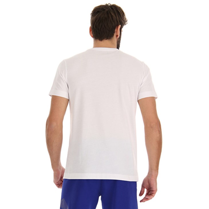 Camiseta Lotto Squadra II Hombre Blancas | RG093129S4