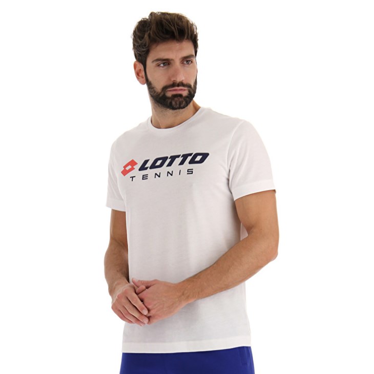 Camiseta Lotto Squadra II Hombre Blancas | RG093129S4