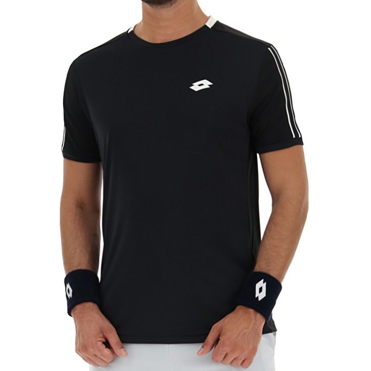 Camiseta Lotto Squadra II PL Hombre Negras | PF507030Q8