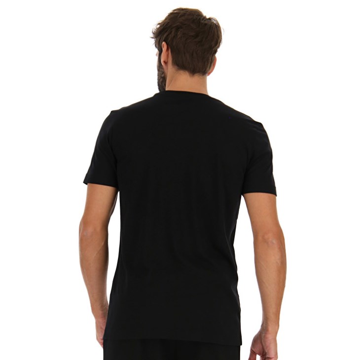 Camiseta Lotto Squadra II Raptor Hombre Negras | TN366186H8
