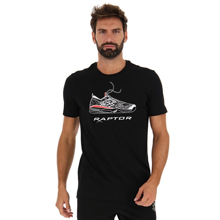 Camiseta Lotto Squadra II Raptor Hombre Negras | TN366186H8
