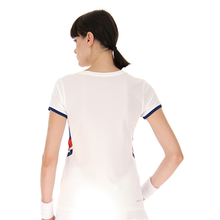 Camiseta Lotto Squadra W III Mujer Blancas | GR157305S9