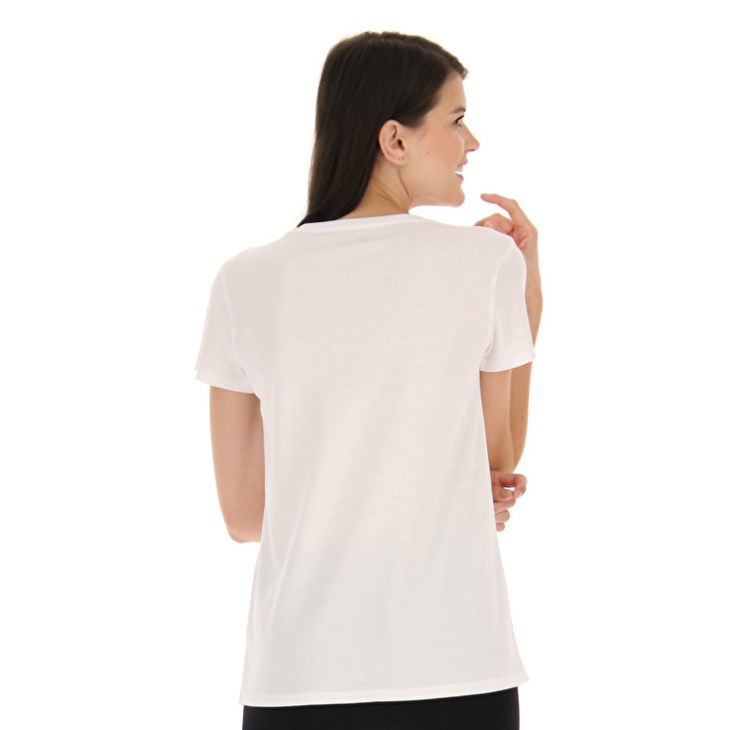 Camiseta Lotto Squadra W II Mujer Blancas | EH124312N3