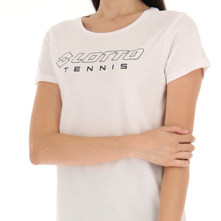 Camiseta Lotto Squadra W II Mujer Blancas | EH124312N3
