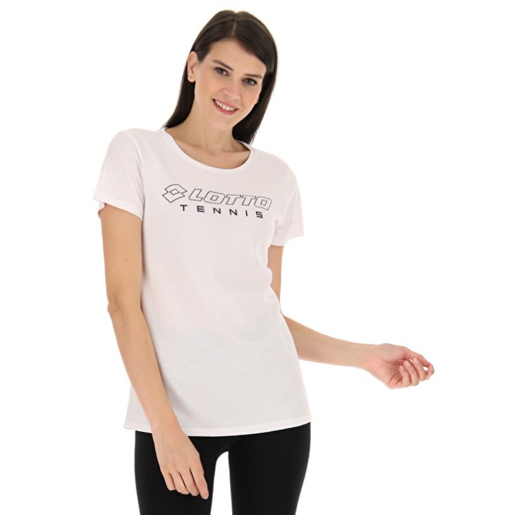 Camiseta Lotto Squadra W II Mujer Blancas | EH124312N3