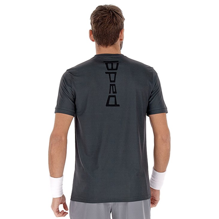 Camiseta Lotto Superrapida VII Hombre Gris Oscuro | QE077577U2