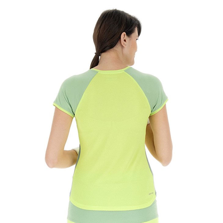 Camiseta Lotto Superrapida W VI Mujer Limón | TM136483D3