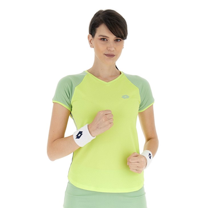 Camiseta Lotto Superrapida W VI Mujer Limón | TM136483D3