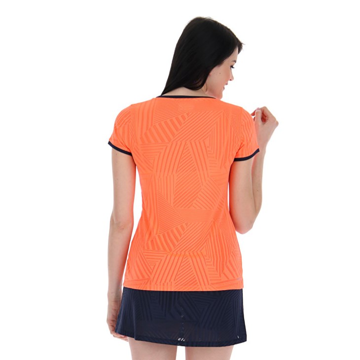 Camiseta Lotto Superrapida W V Mujer Coral | MT541614T5