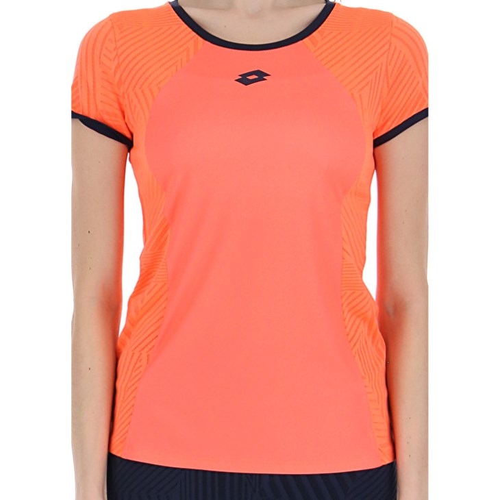 Camiseta Lotto Superrapida W V Mujer Coral | MT541614T5