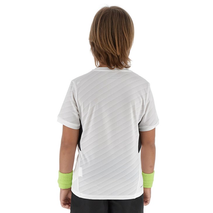 Camiseta Lotto Tech B I D4 Niños Blancas Verde | OT741404Y8