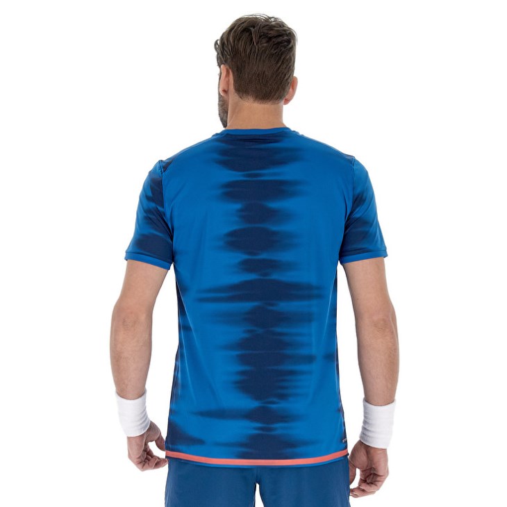 Camiseta Lotto Tech II D2.A Hombre Azules | XU088058K0