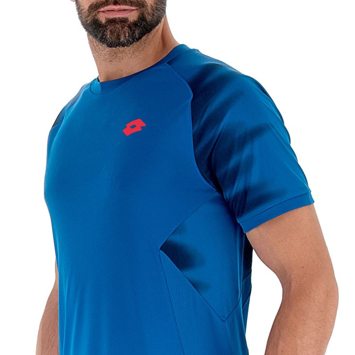 Camiseta Lotto Tech II D2.B Hombre Azules | KV309000N7