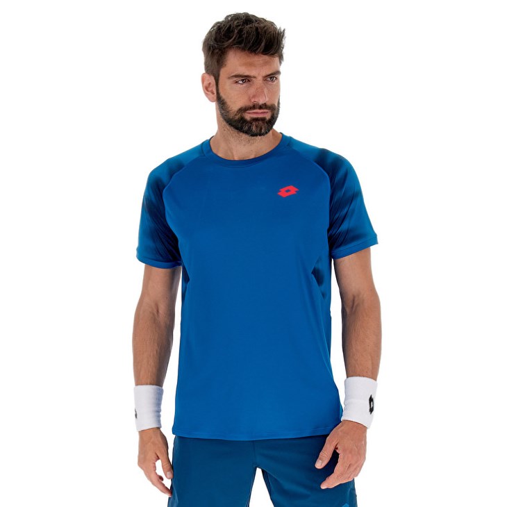 Camiseta Lotto Tech II D2.B Hombre Azules | KV309000N7