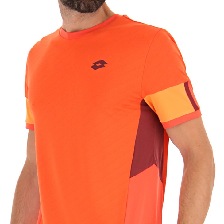 Camiseta Lotto Tech I D1 Hombre Rojas | WU377797M3