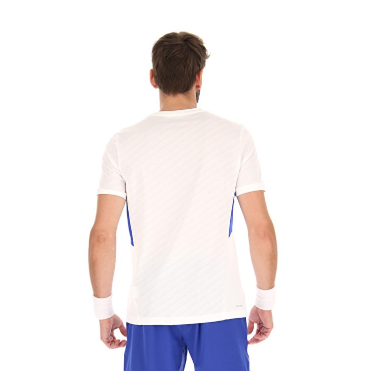 Camiseta Lotto Tech I D2 Hombre Blancas | AW252675K6