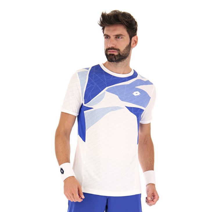 Camiseta Lotto Tech I D2 Hombre Blancas | AW252675K6
