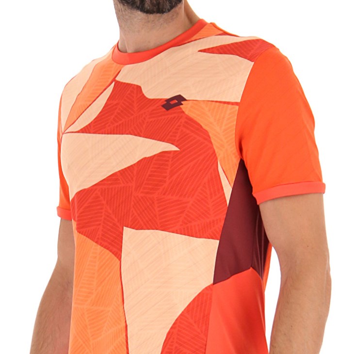 Camiseta Lotto Tech I D3 Hombre Naranjas | BQ194489G0