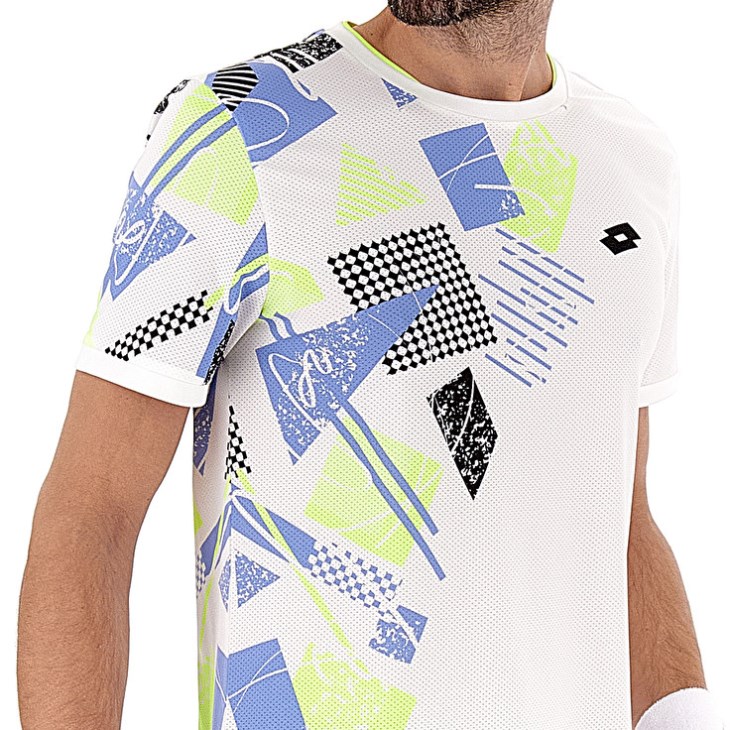 Camiseta Lotto Tech I D5 Hombre Blancas | GR421832G6