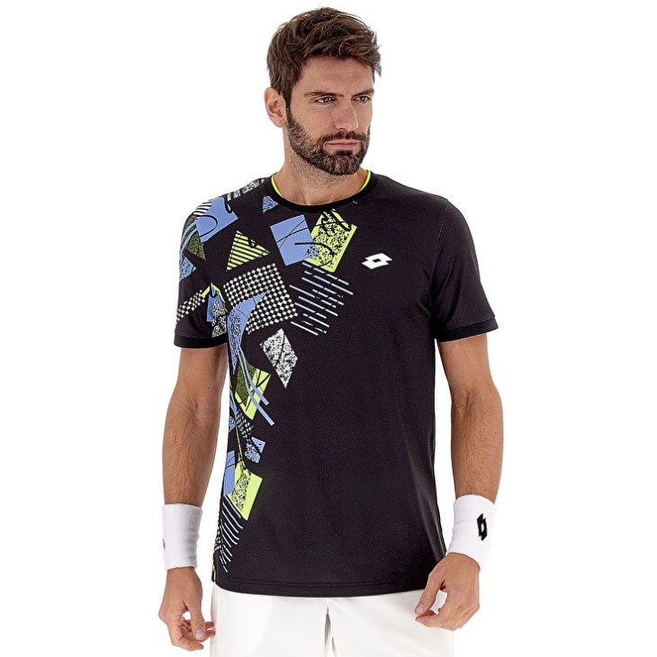 Camiseta Lotto Tech I D5 Hombre Negras | RB924472I2