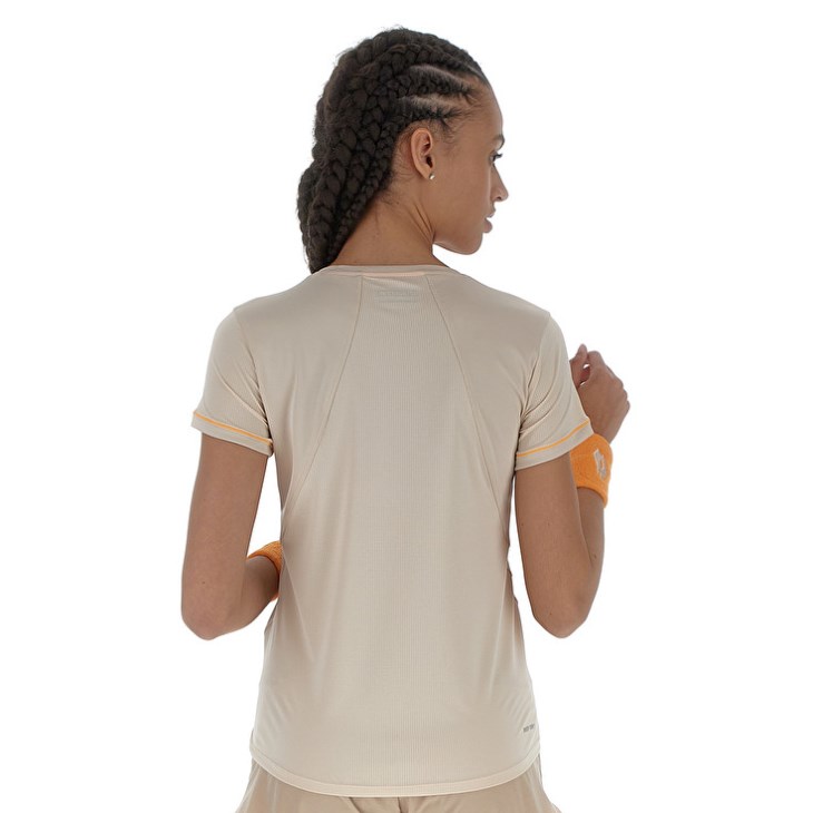 Camiseta Lotto Tech W II D3 Mujer Beige | BY164656O0