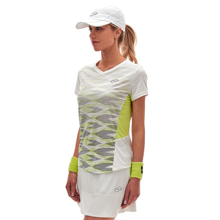 Camiseta Lotto Tech W I D4 Mujer Blancas | JL466626A3