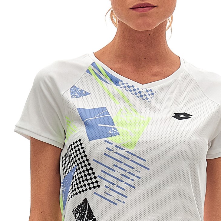 Camiseta Lotto Tech W I D5 Mujer Blancas | OV893529H3