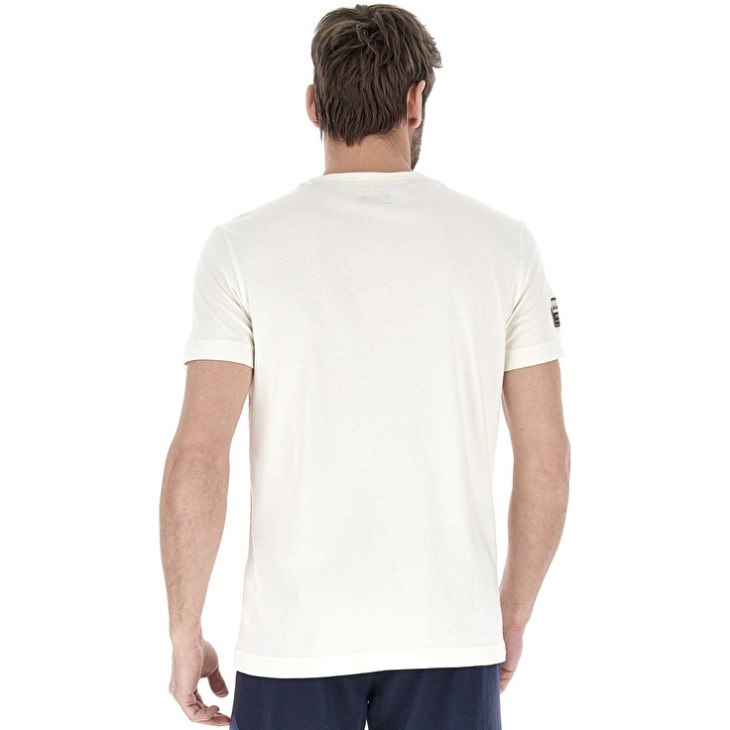 Camiseta Lotto Tee 50y Hombre Blancas | JU082018B6