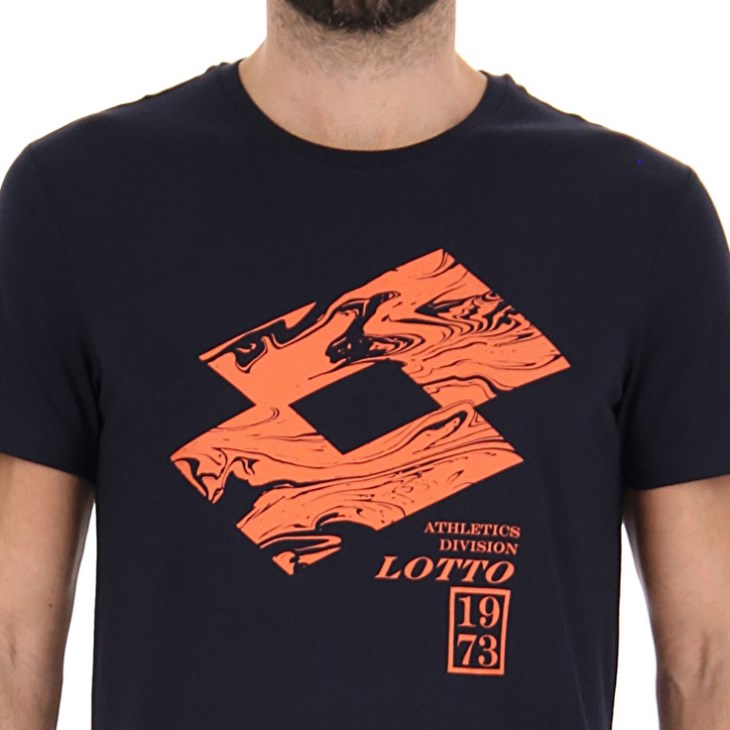 Camiseta Lotto Tee Losanga V Hombre Azul Marino Azules | GY990969N2