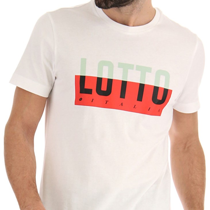 Camiseta Lotto Tee Prisma IV JS Hombre Blancas | CC289378A6