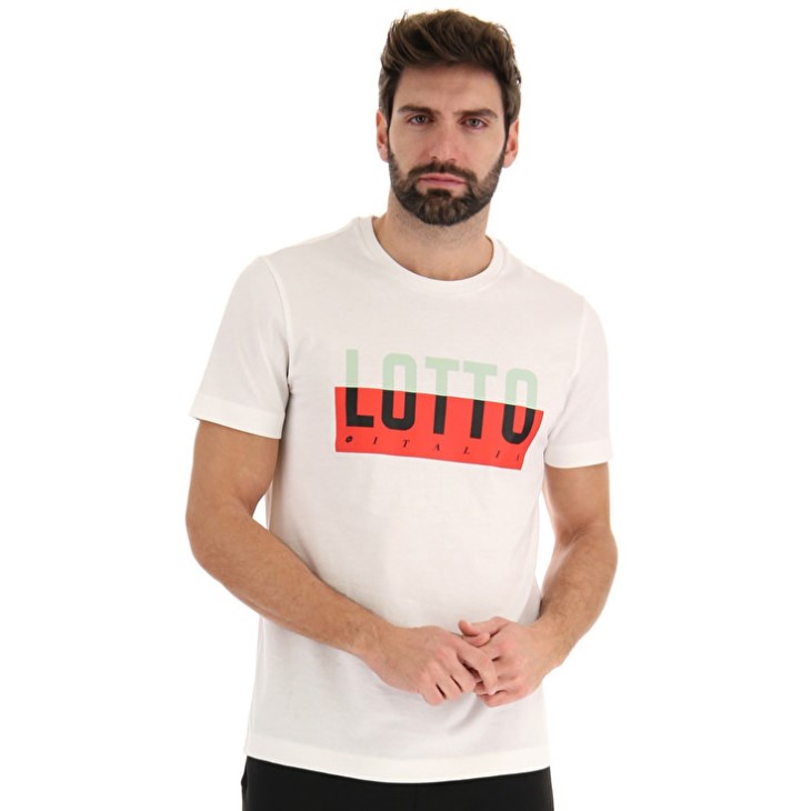 Camiseta Lotto Tee Prisma IV JS Hombre Blancas | CC289378A6