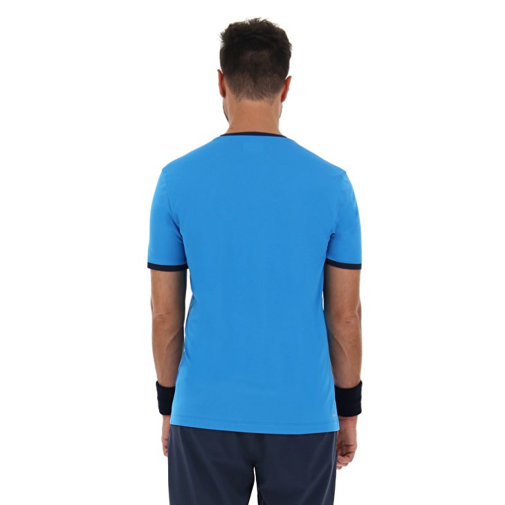 Camiseta Lotto Top Ten III Prt3 PL Hombre Azules | AO667356Y8