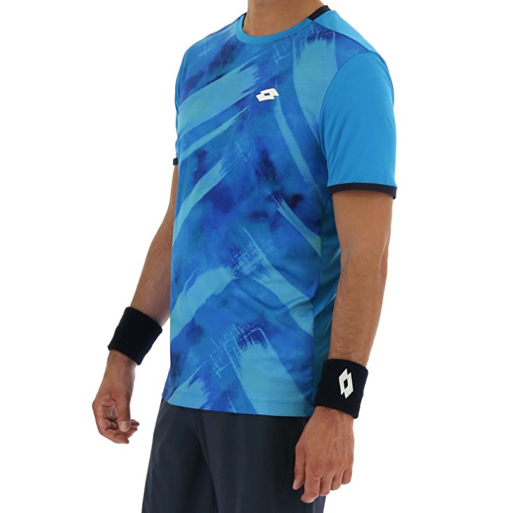 Camiseta Lotto Top Ten III Prt3 PL Hombre Azules | AO667356Y8