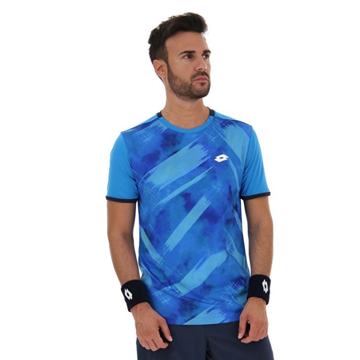 Camiseta Lotto Top Ten III Prt3 PL Hombre Azules | AO667356Y8