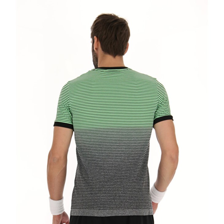 Camiseta Lotto Top Ten II Sml Hombre Verde Gris | XS437583F2