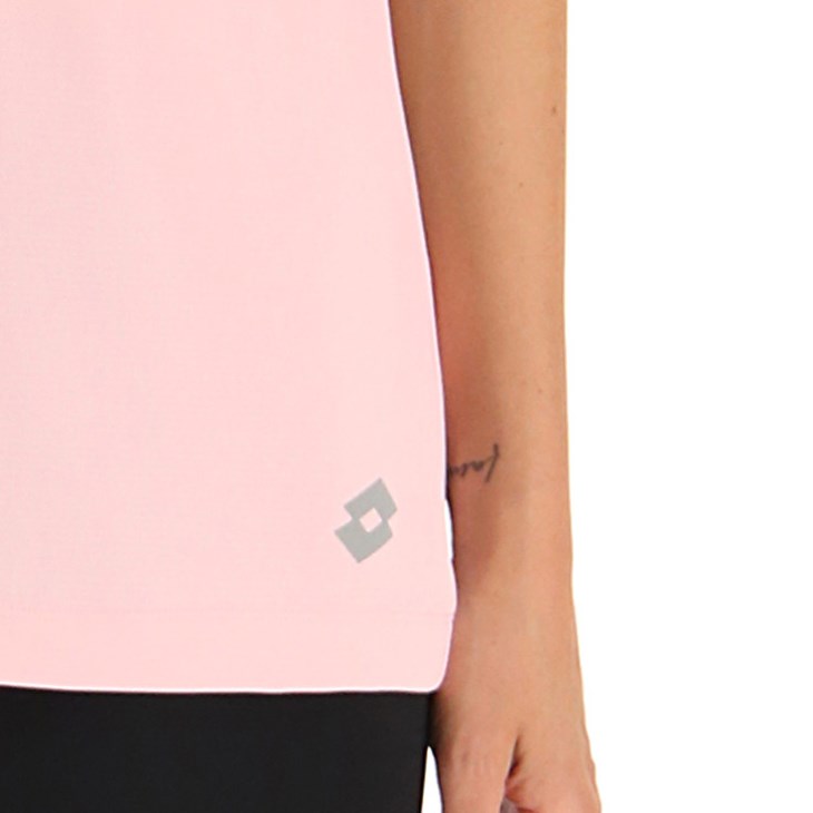 Camiseta Lotto Workout Over W Mujer Rosas | TW195299T5