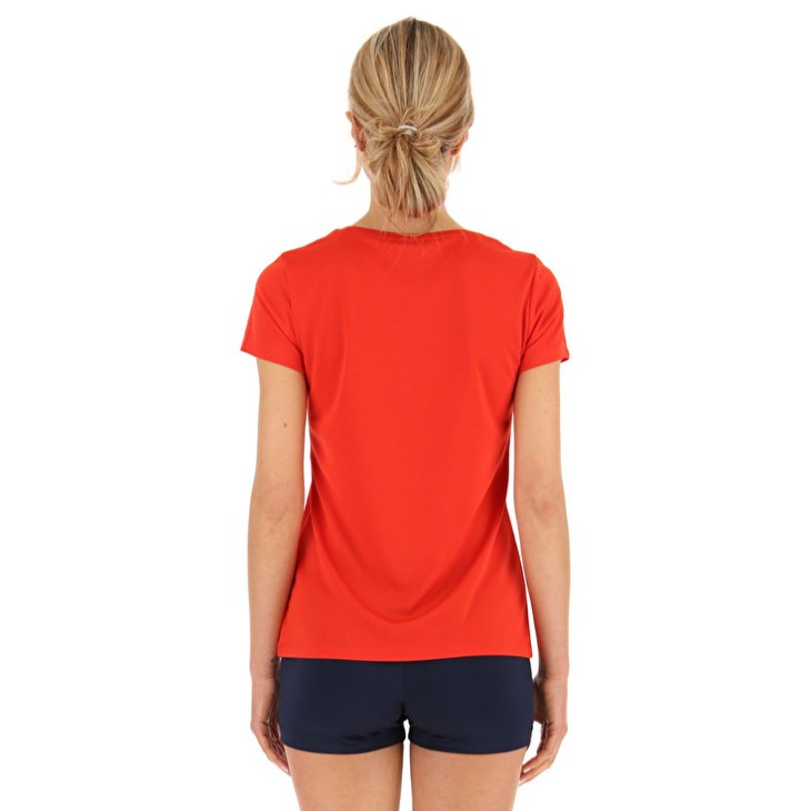 Camiseta Lotto Yalla Habibi Jabeur W Mujer Rojas | OB924902L3