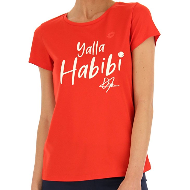 Camiseta Lotto Yalla Habibi Jabeur W Mujer Rojas | OB924902L3