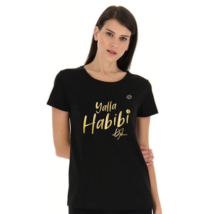Camiseta Lotto Yalla Habibi Jabeur W Mujer Negras | VW390669U2