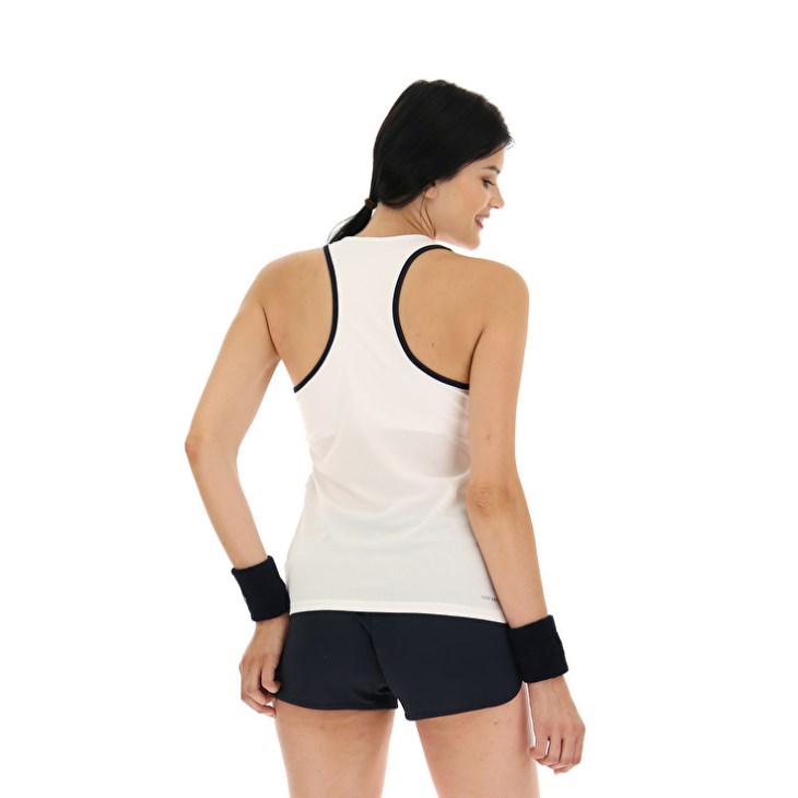 Camiseta sin Manga Lotto Squadra W II PL Mujer Blancas | NW190439G3