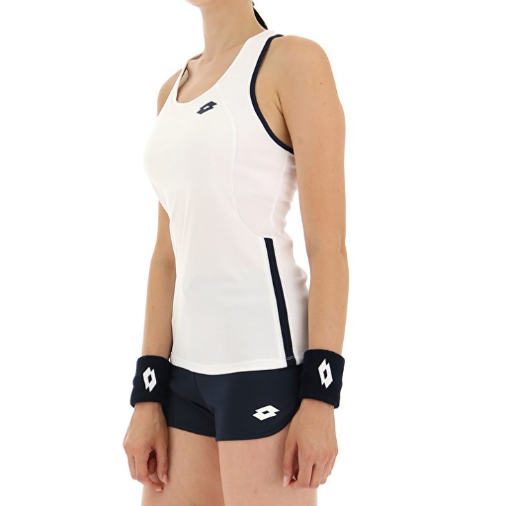 Camiseta sin Manga Lotto Squadra W II PL Mujer Blancas | NW190439G3