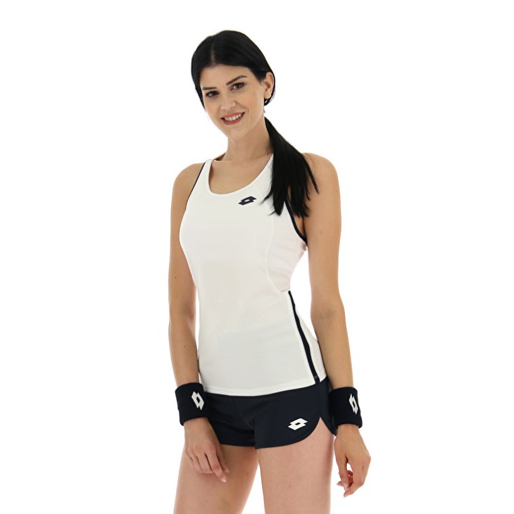 Camiseta sin Manga Lotto Squadra W II PL Mujer Blancas | NW190439G3