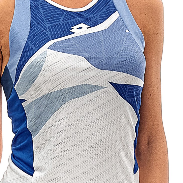 Camiseta sin Manga Lotto Tech W I D2 Mujer Blancas Azul Real Azules | ZF471467N5