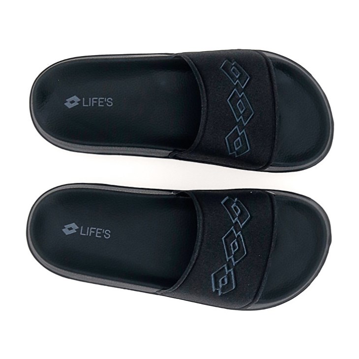 Chanclas Lotto Gaya II W Mujer Negras | AU435223O2